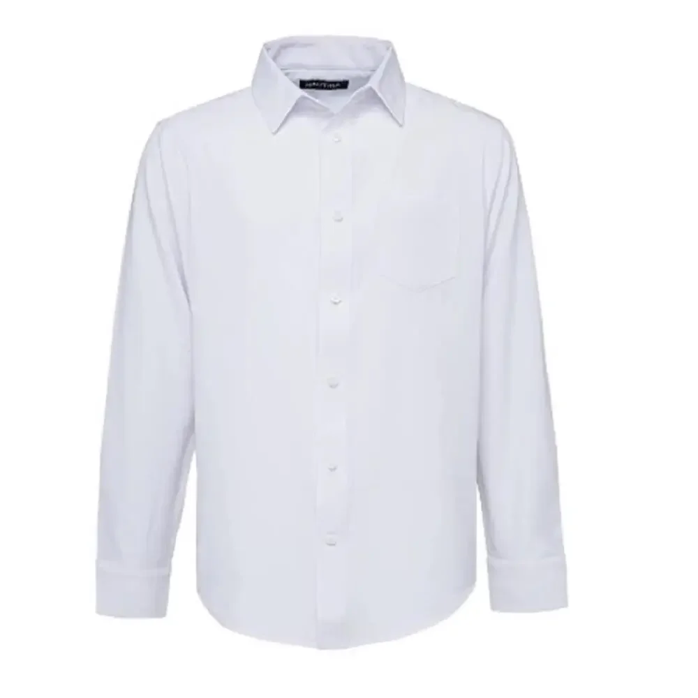 Nautica Boys 'XL 18-20 Synthetic Woven Long Sleeve Shirt boys Uniform Boys S8